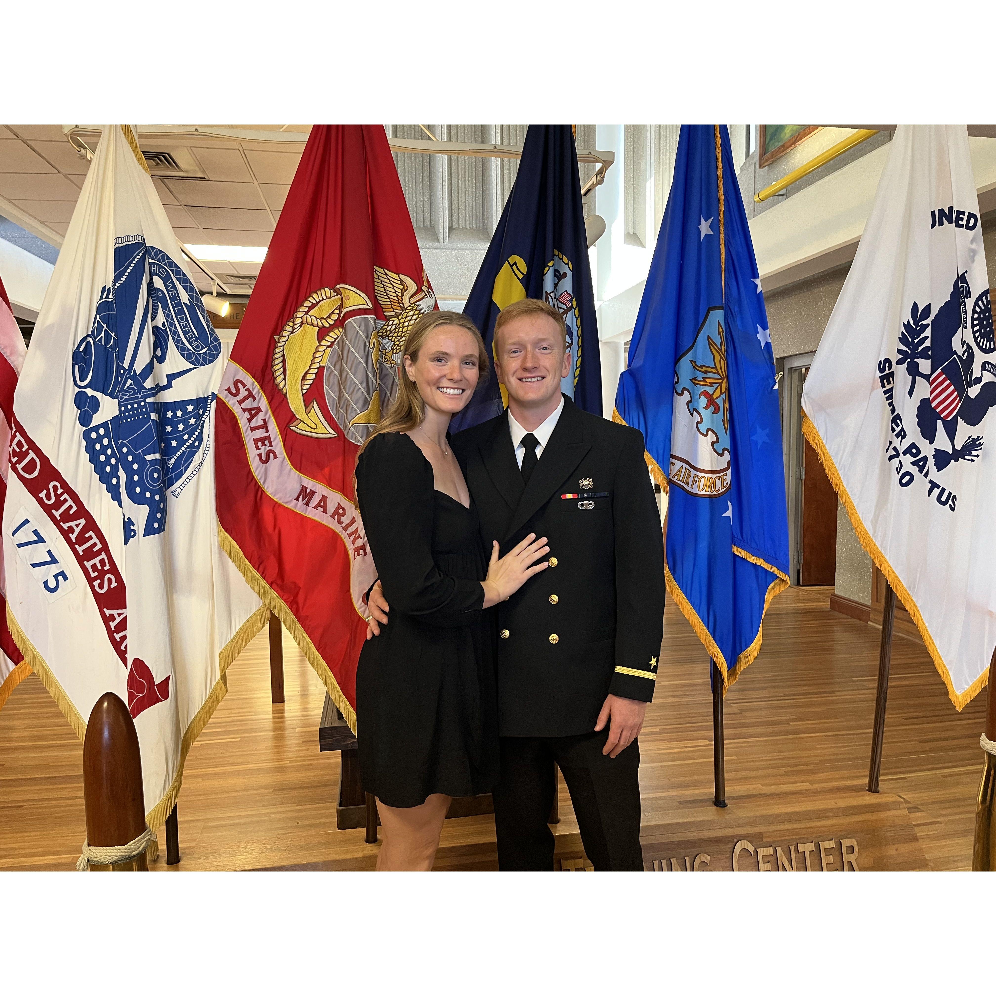 Sean's Joint Dive Officer pinning. Panama City Beach, FL. October 2022.