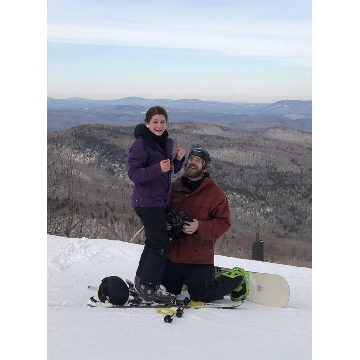 On a trail called "Committed", Mount Snow 2/23/19<3