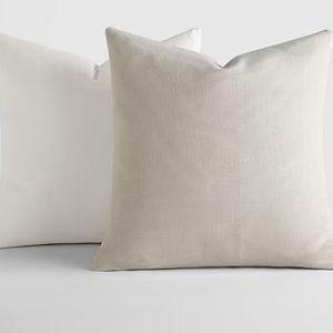 Casual Comfort Solid Stone Wash 2-pc. Square Throw Pillow Set - Artic White