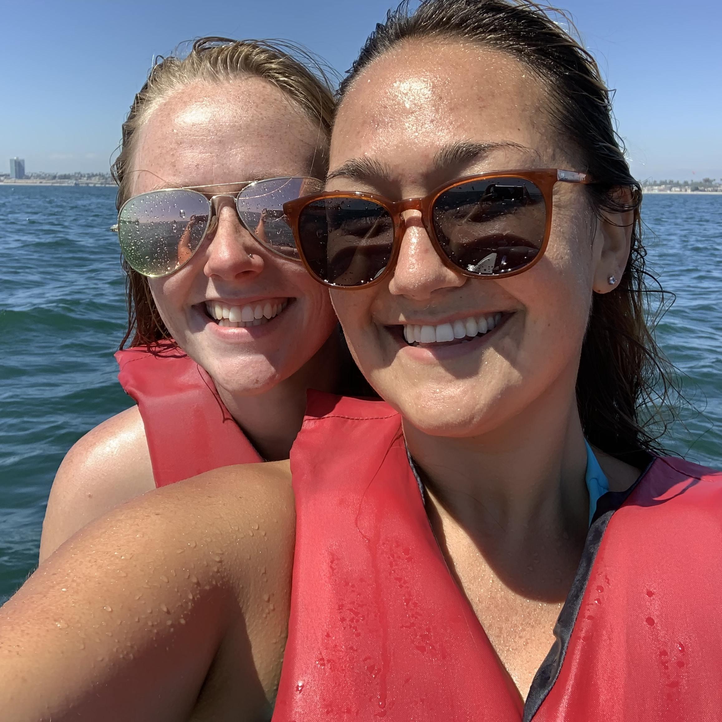 Jet skiing in Long Beach