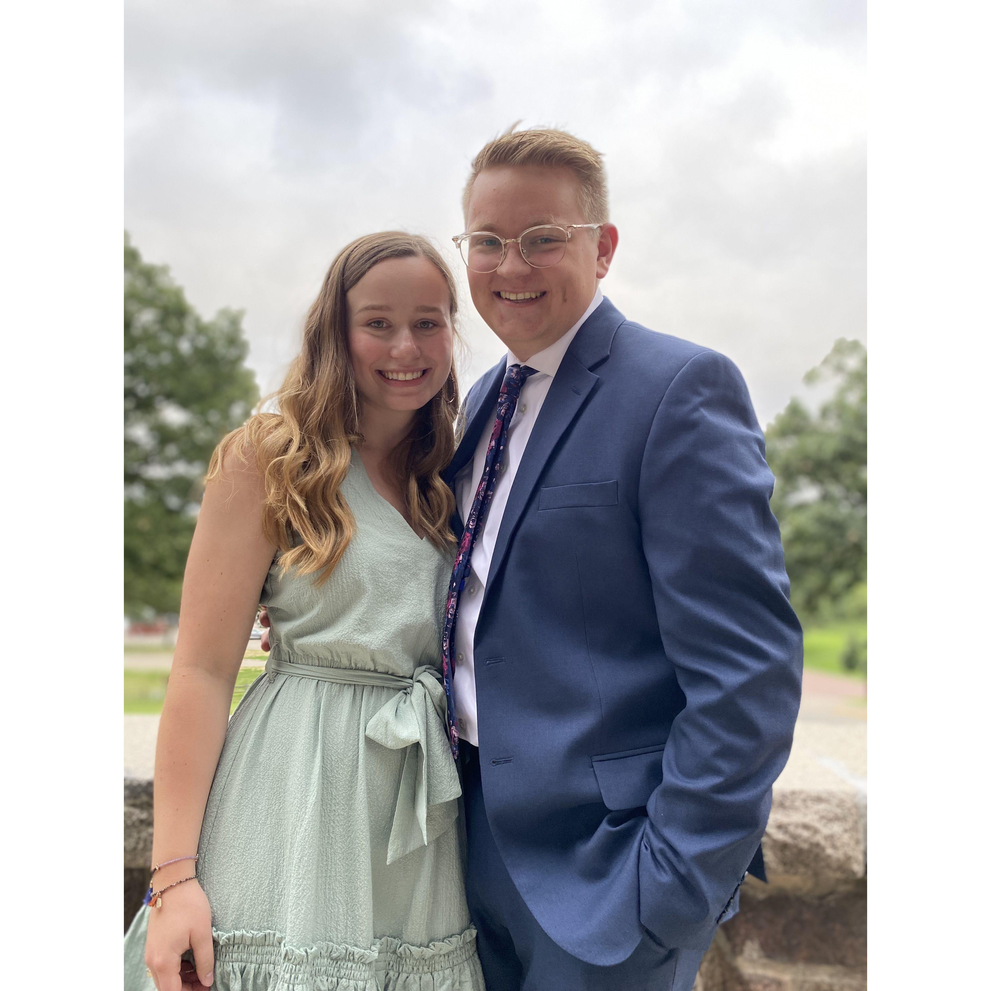 At a friend's wedding