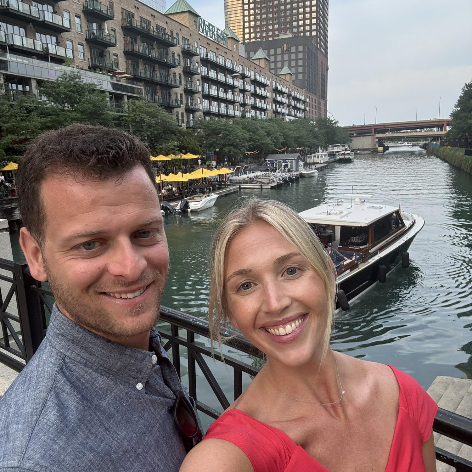 We love walks on the river!