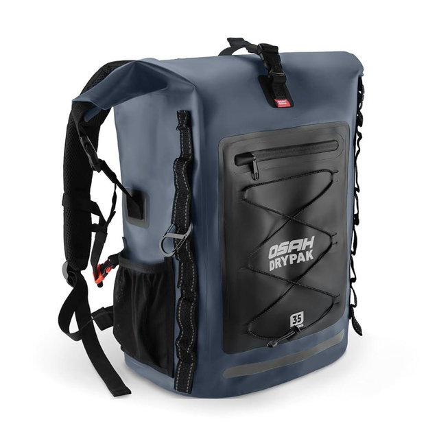 OSAH DRYPAK Waterproof Backpack Dry Bag 35L/55L/85L – Heavy Duty Roll-Top Hiking Backpack Sack Keeps Gear Dry for Travel, Kayaking, Boating, Camping, Rafting and Fishing