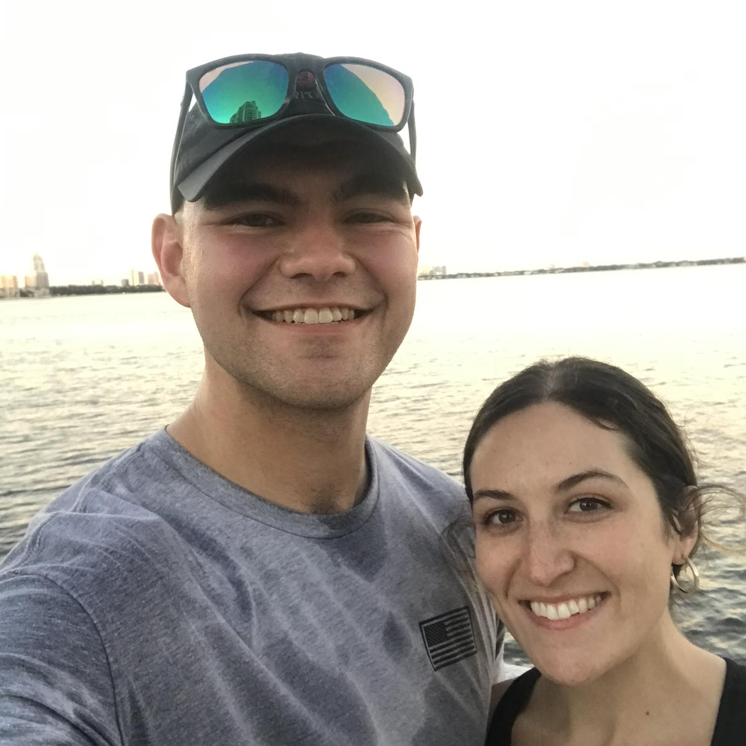 The first picture we took together! Morgan’s grandmother wanted to know who she was spending so much time with, so they snapped picture on Bayshore Blvd. Nathan was running while Morgan was rollerblading.