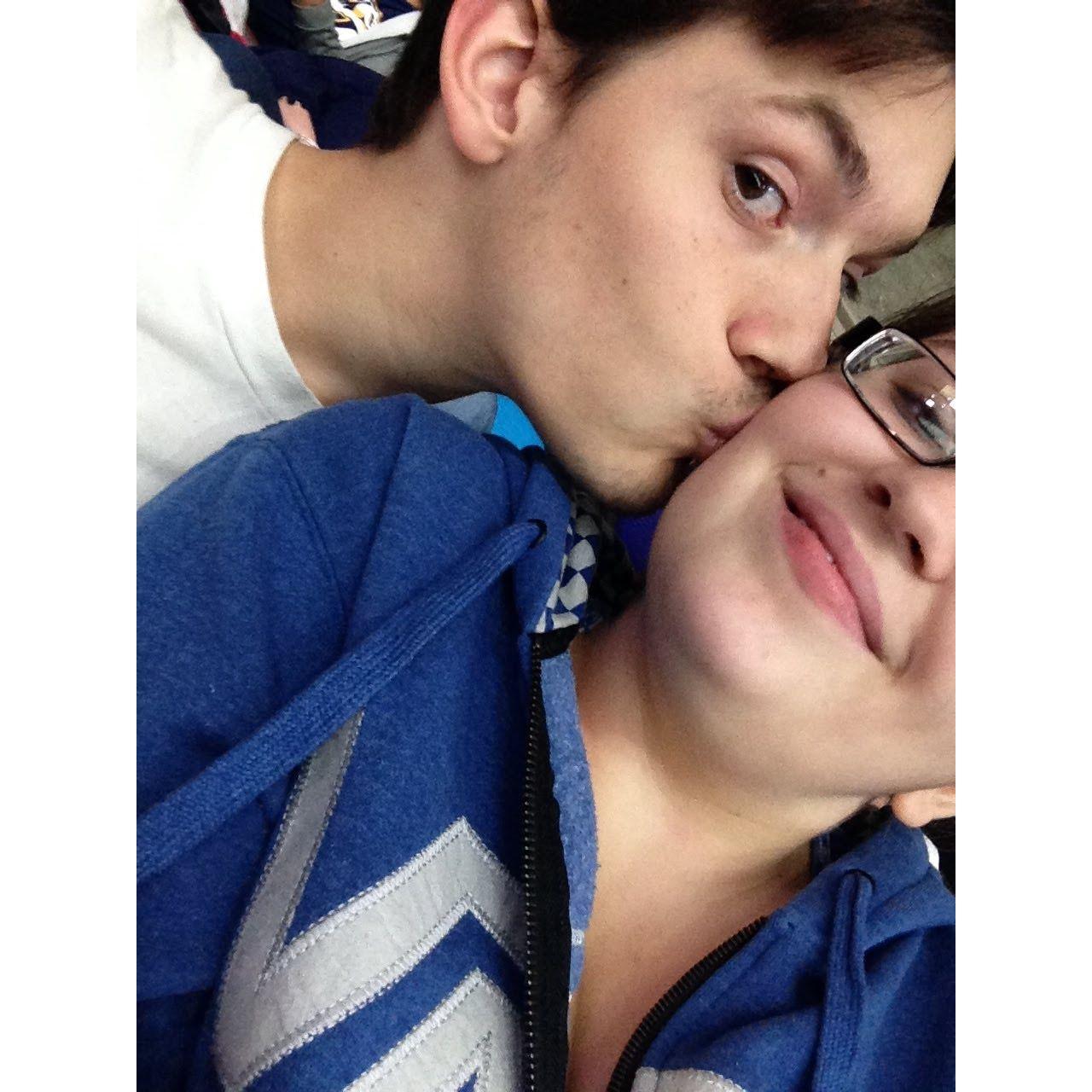 Our First Hockey Game