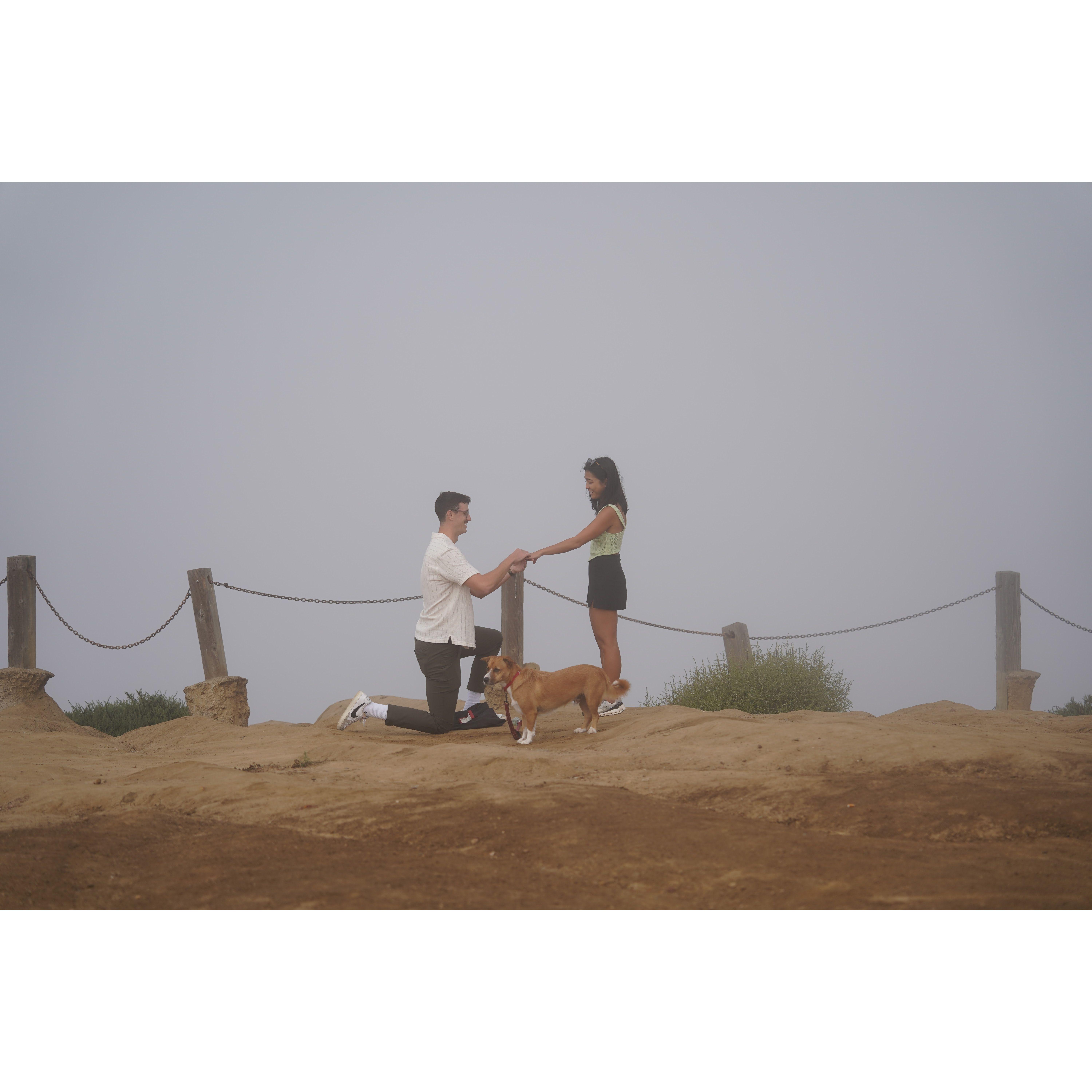 2023 - The day we got engaged!