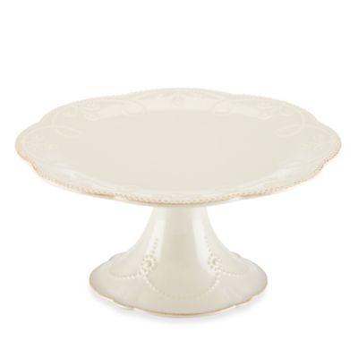 Lenox® French Perle™ Medium Pedestal Cake Plate in White