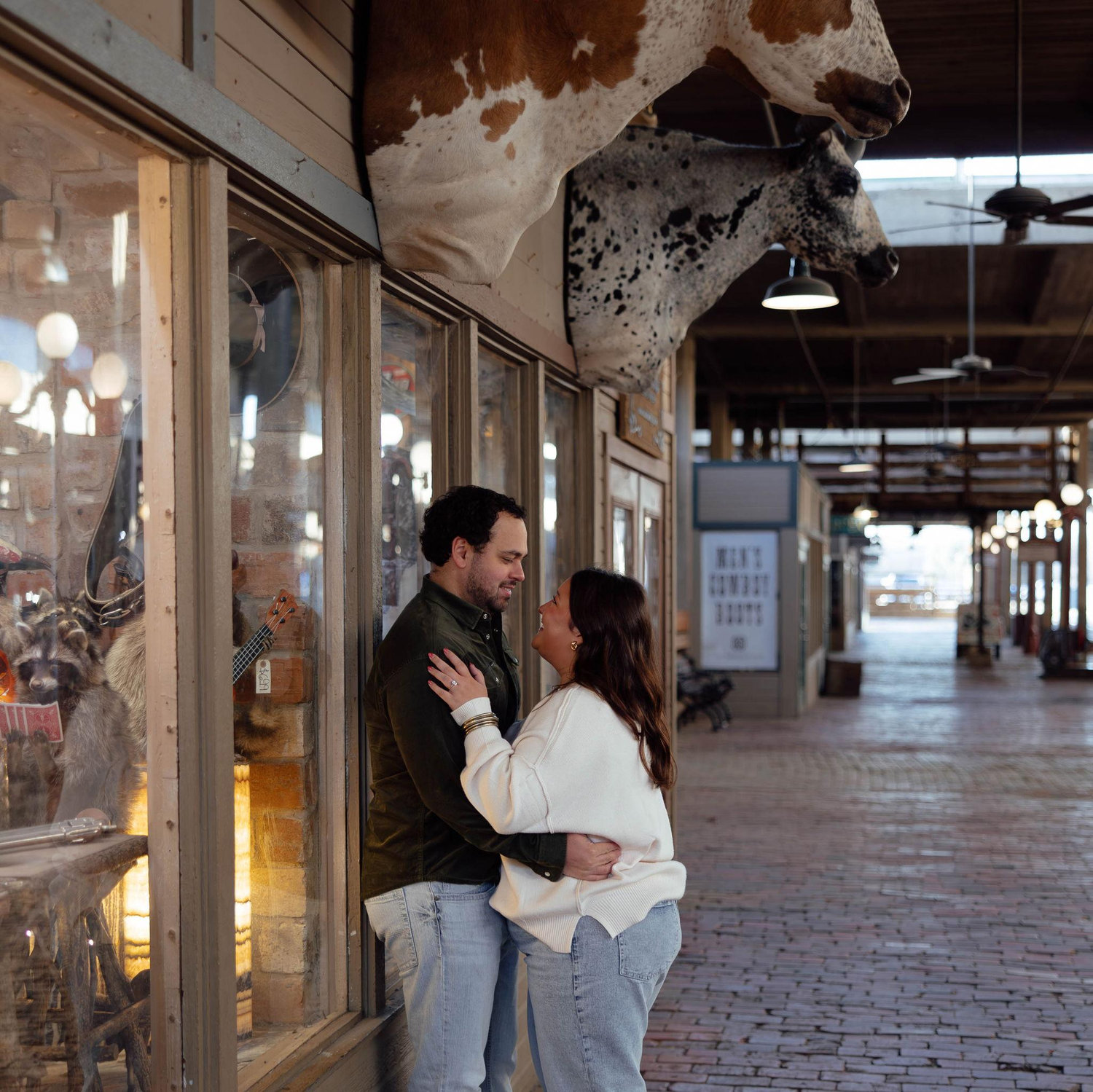 Engagement pictures in the Fort Worth Stockyards!