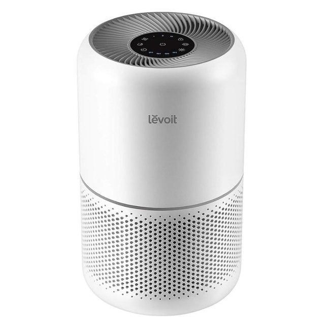 LEVOIT Air Purifier for Home Allergies Pet Hair in Bedroom, Covers Up to 1073 ft² by 56W High Torque Motor, AHAM VERIFIDE, 3-in-1 Filter with HEPA Sleep Mode, Remove Dust Smoke Odor, Core300-P, White