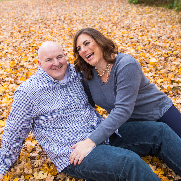 Having a roll in the leaves. Fall in Tennessee is amazing.