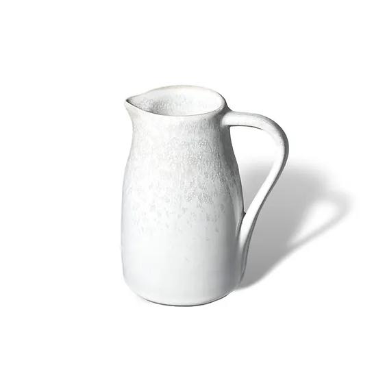 White Lily Valley Ceramic Lead Free Dinnerware Small Pitcher