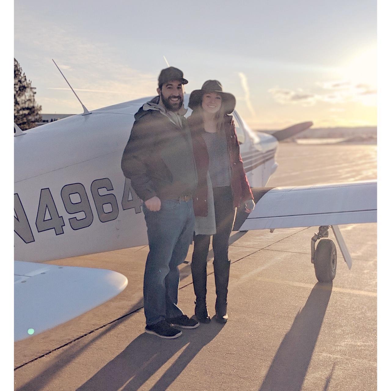 Flying to Rockies' AZ spring training in style thanks to the Slaughters!