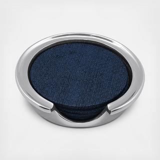 Luxury Textiles Grasscloth Signature Coaster, Set of 4