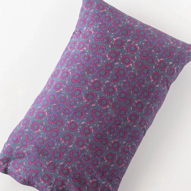 Mix & Match Cotton Pillowcase, Single - Plum Dahlia