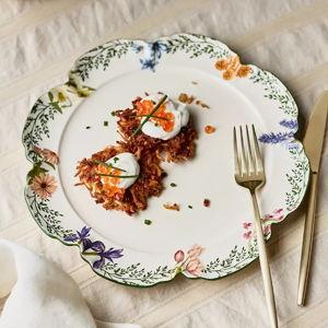 Anthropology Eden Stoneware Dinner Plates, Set of 4
