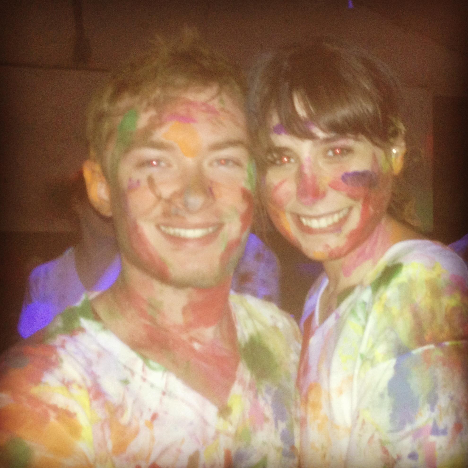 Our second picture together but our favorite college party memory