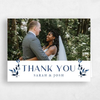 Dusty Cobalt, Blue Wedding Thank You - Madilou Photo