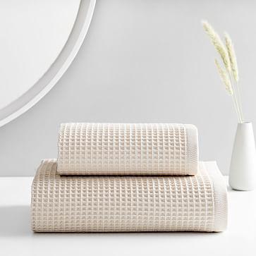 West Elm Organic Waffle Towels - Oatmeal - Hand Towels