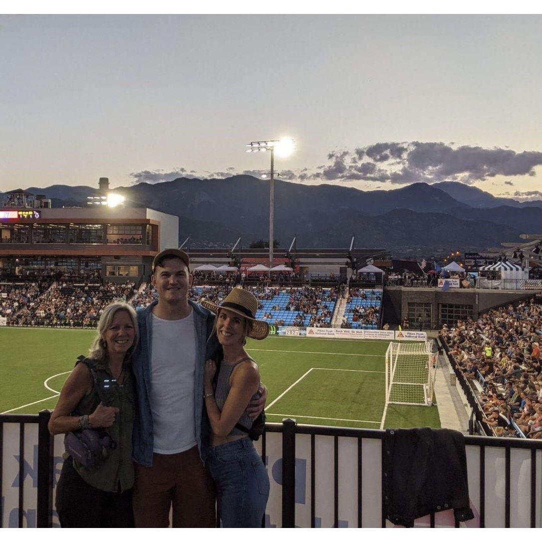 We love Switchbacks soccer games w/ T!