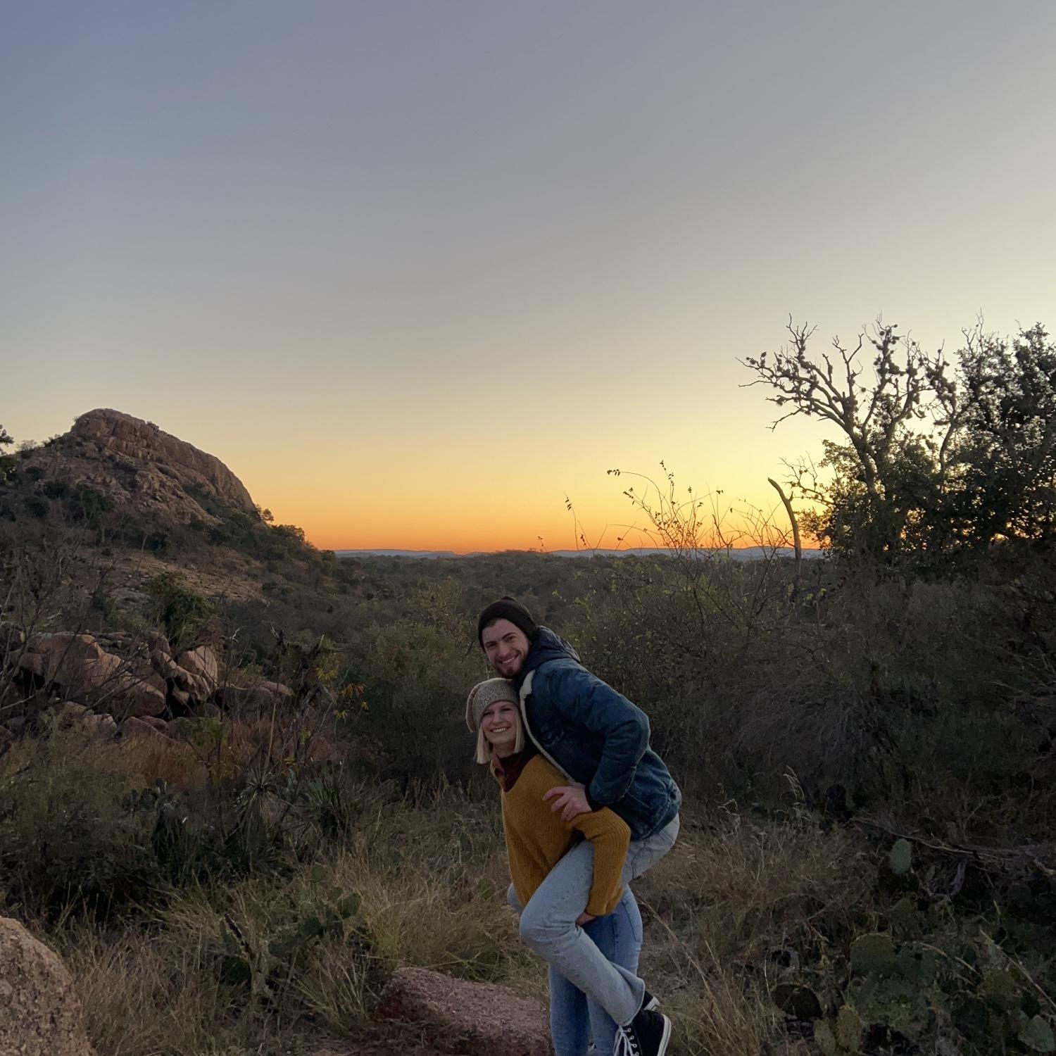 Our first Enchanted Rock hike! December 2021