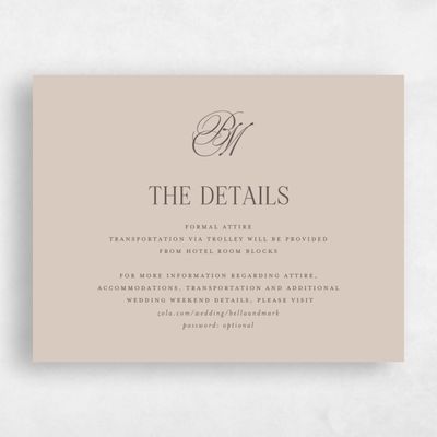 Canvas Tan, Beige Wedding Enclosure - Kennedy