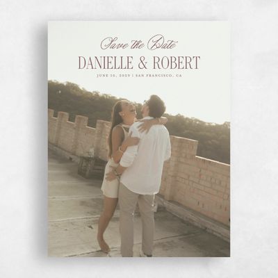 Acorn, Brown Wedding Save the Date - Encanto Photo