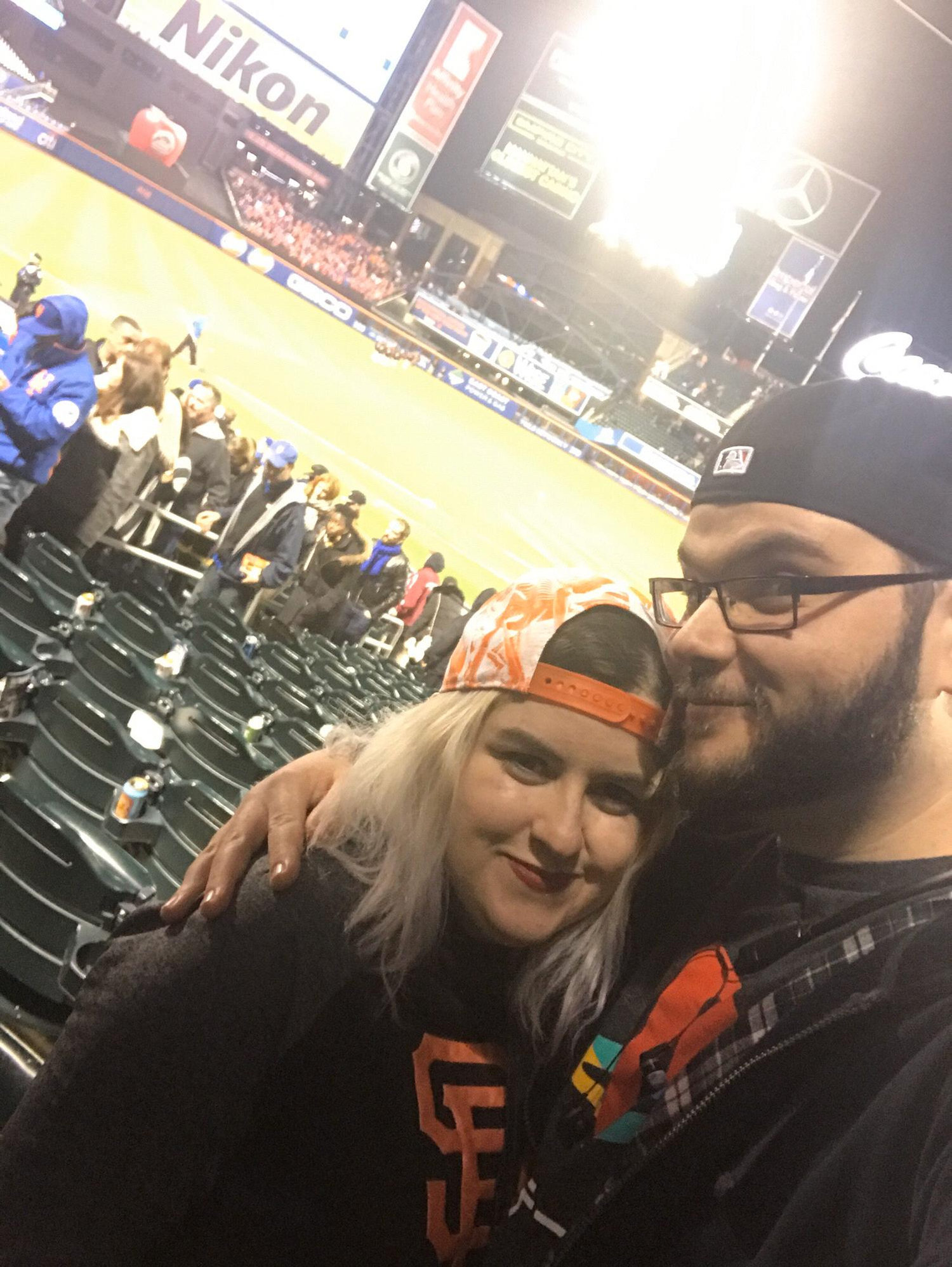 Our first date, SF Giants @ Mets, 2017