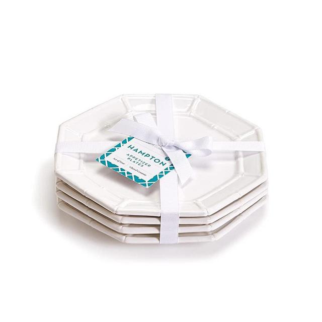 Two's Company Hampton Set of 4 Appetizer Plates