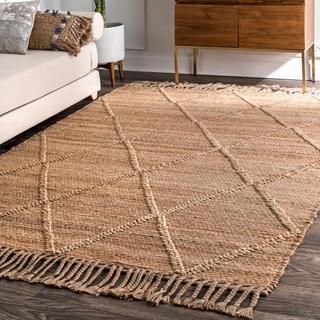 Braided Arienne Jute Tassel Rug