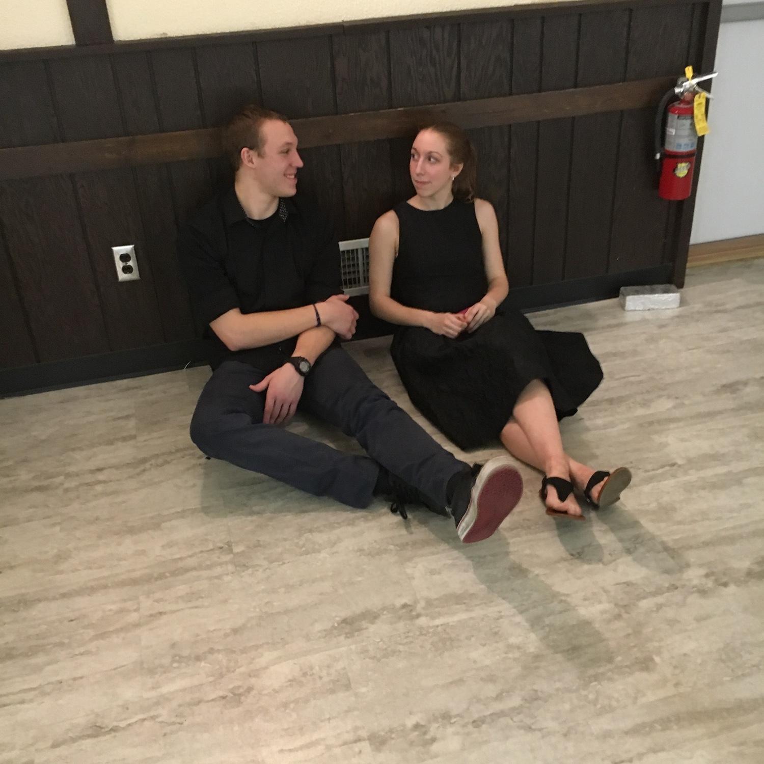Time alone after a long night of dancing at Sarah’s sweet 16! Also the night of our first kiss :)