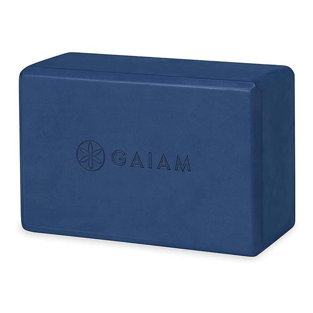 Gaiam Yoga Block - Supportive Latex-Free EVA Foam Soft Non-Slip Surface for Yoga, Pilates, Meditation