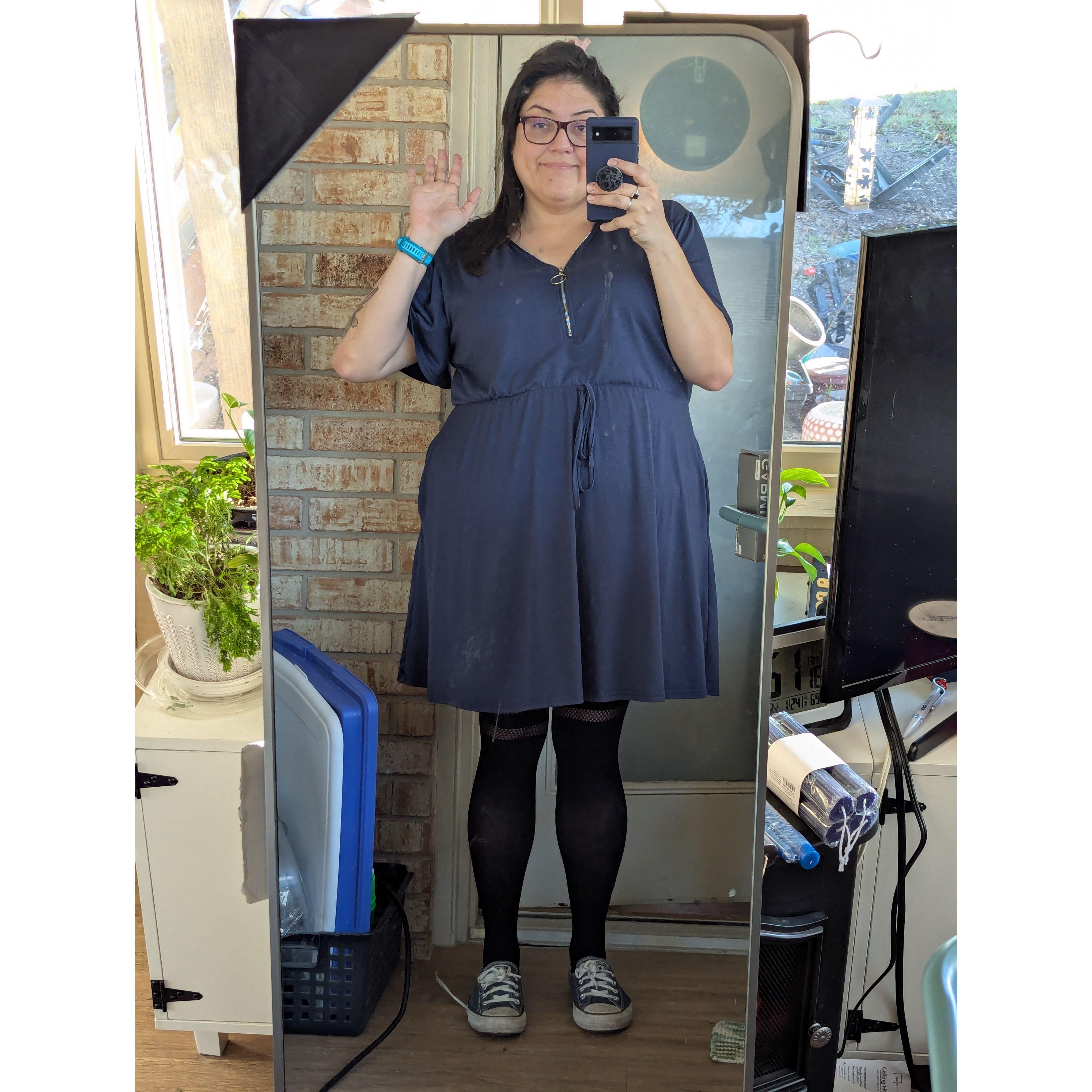 Before our 1st date I had to get my friends' input on the outfit options.