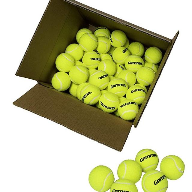 GAMMA Pressureless Tennis Ball Box| Box w/ 75 Practice Balls | Ideal for All Court Types| Premium Tennis Accessories