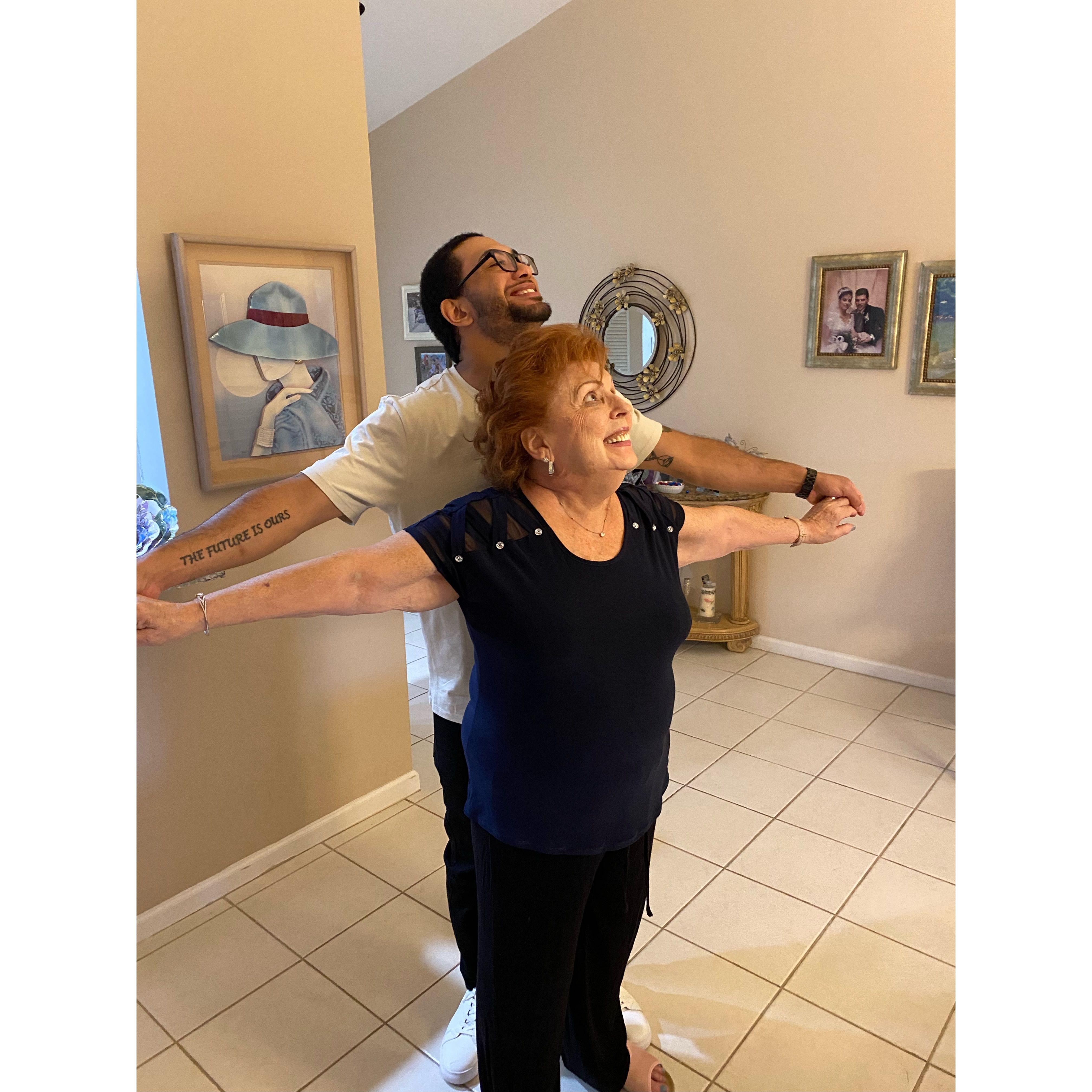 May 2, 2023: Tony came home from his first tour! And where was our first stop? Grandma's house of course! These two goofballs love each other so much