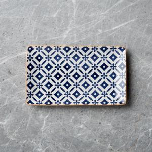 Yuki Blue and White Plate 9"x5.5"