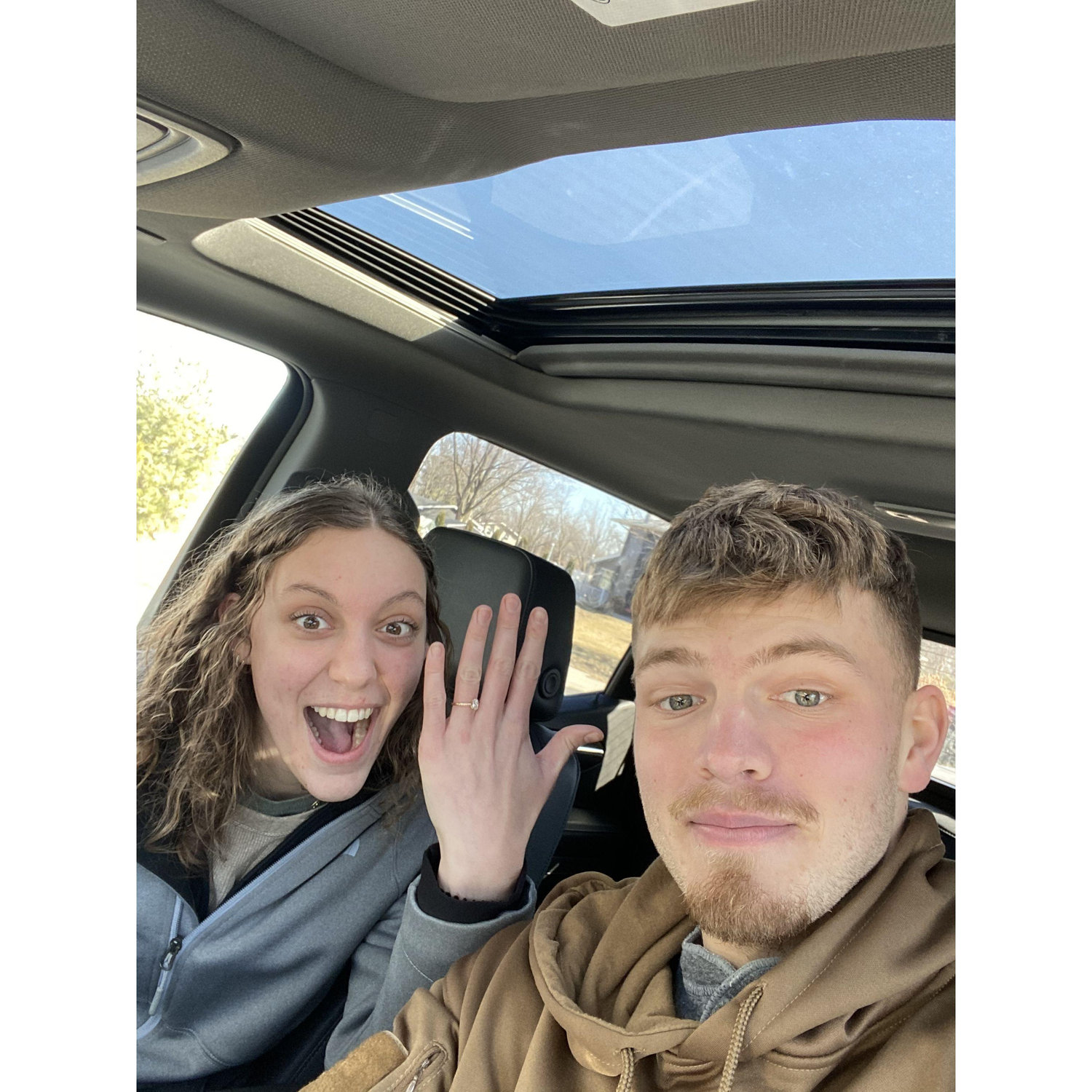 The day we got engaged!