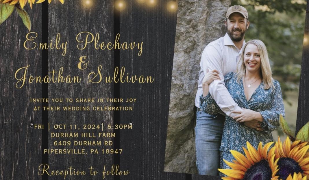 The Wedding Website of Emily Plechavy and Jonathan Sullivan