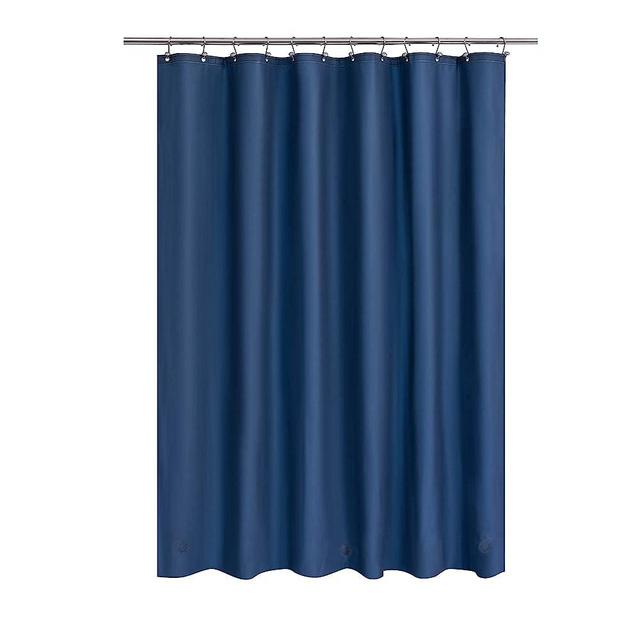 Barossa Design Navy Shower Curtain Liner - Premium PEVA Shower Liner for Bathroom, BPA & PVC Free, No Chemical Smell, Lightweight Shower Curtain with 3 Magnets, Metal Grommets - Navy Blue, 71X72
