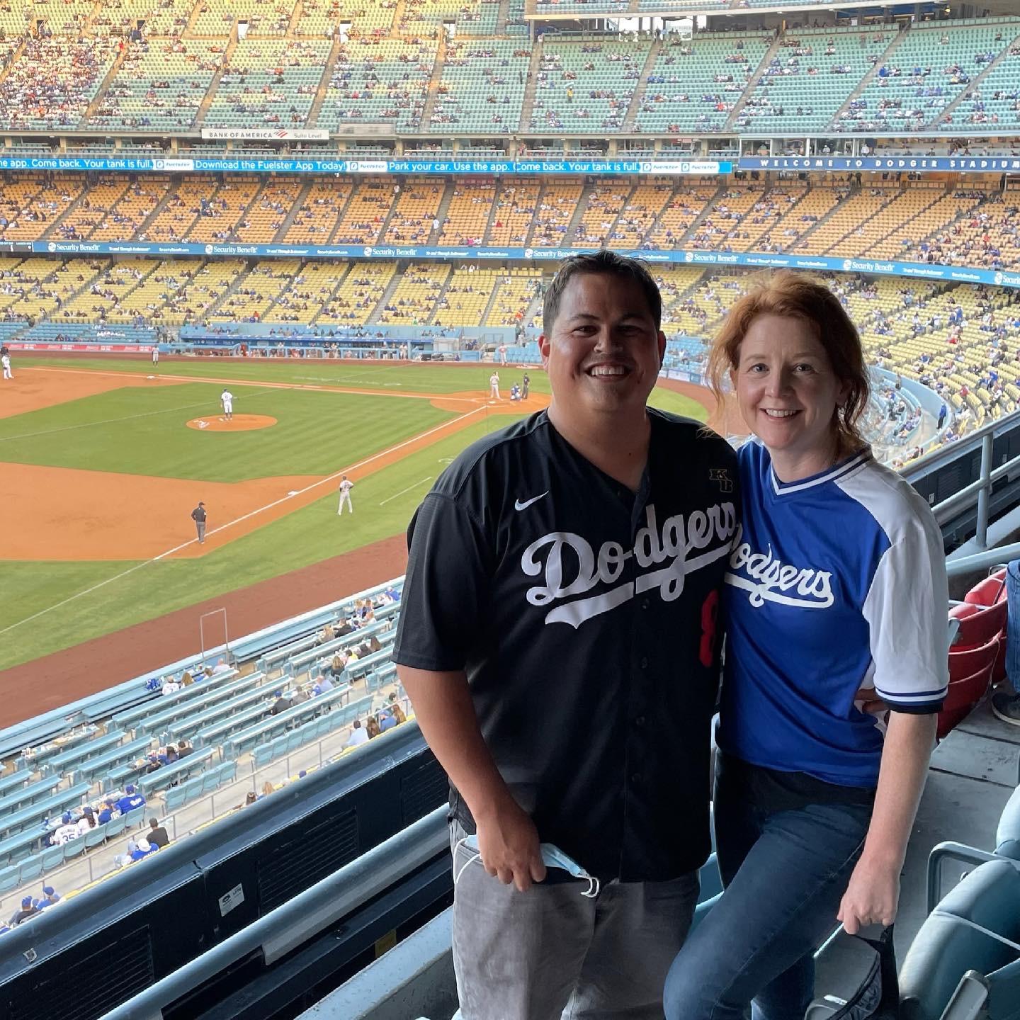 Our first dodger game