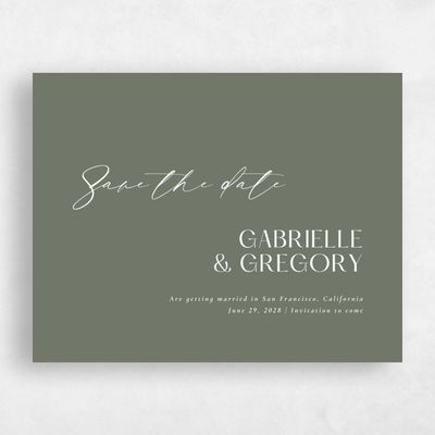 Green Wedding Save the Date - Sundell Landscape