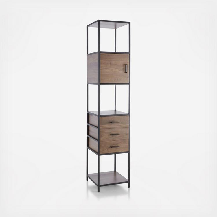 Tall Narrow Black Bookcase House Elements Design