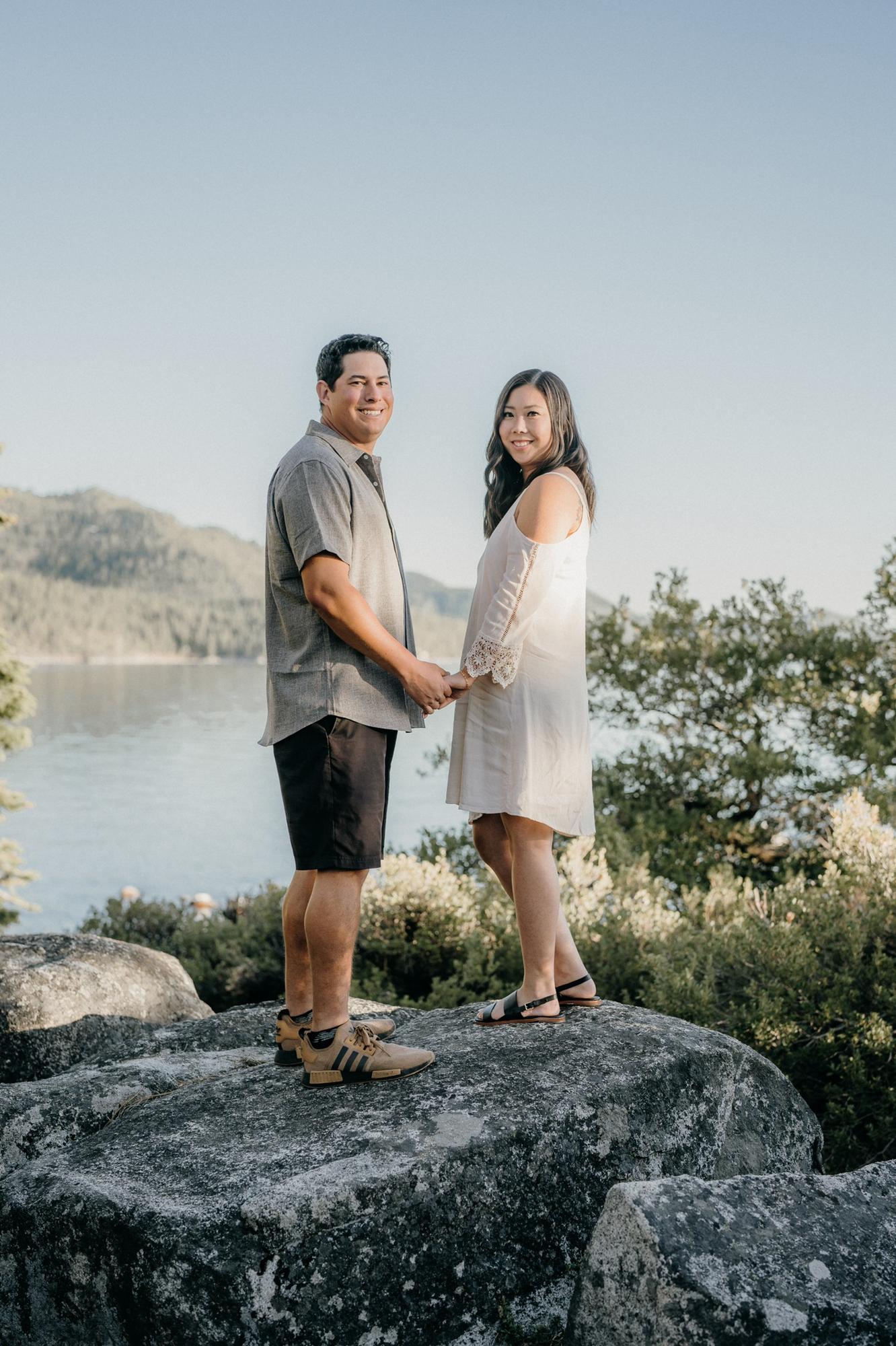 Engagement Photos - Sand Harbor Beach, Lake Tahoe