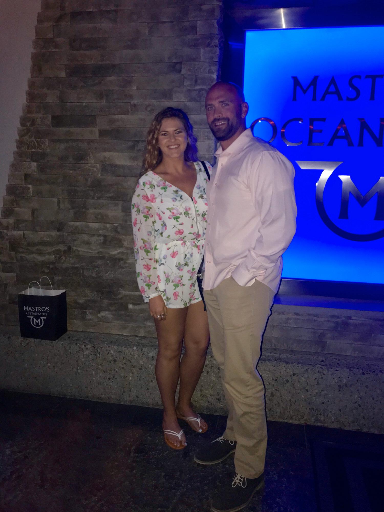 Mastros for dinner on our 2nd anniversary