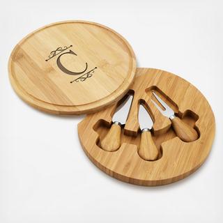 Engraved Feta 4-Piece Charcuterie Board & Tool Set