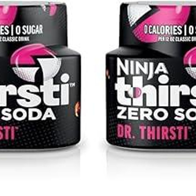 Ninja Thirsti Flavored Water Drops,ZERO SODA Dr. Thirsti,Classic Soda Flavors,Sparkling or Still,Zero Calories,Zero-Sugar,Makes 17,12oz drinks,WCFDRPPAM,(Pack of 6)