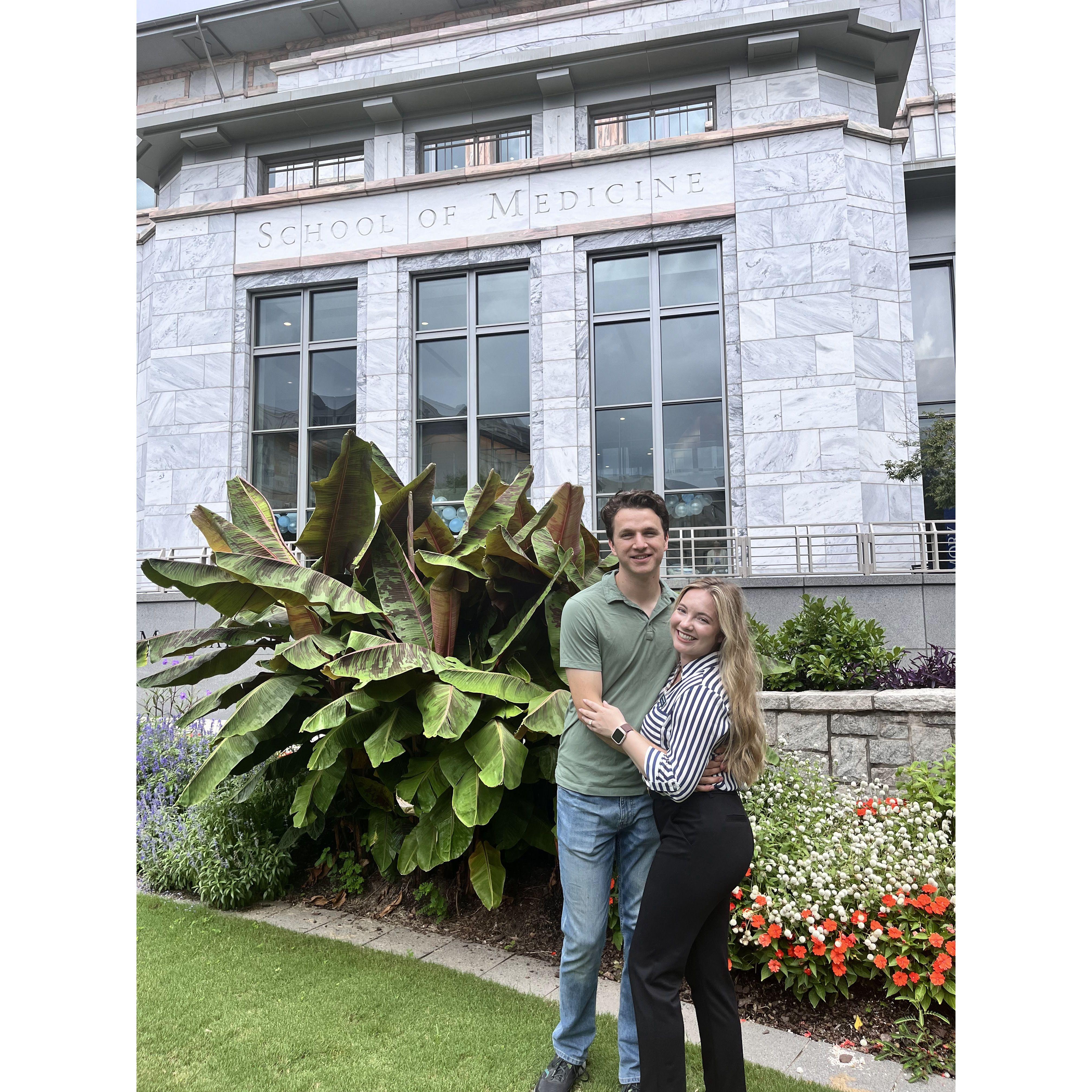 2024 - Erin is currently attending the Emory University Physician Assistant Program in Georgia. Tal moved with her to make sure she is well-fed and looked after. Tal is doing a great job!