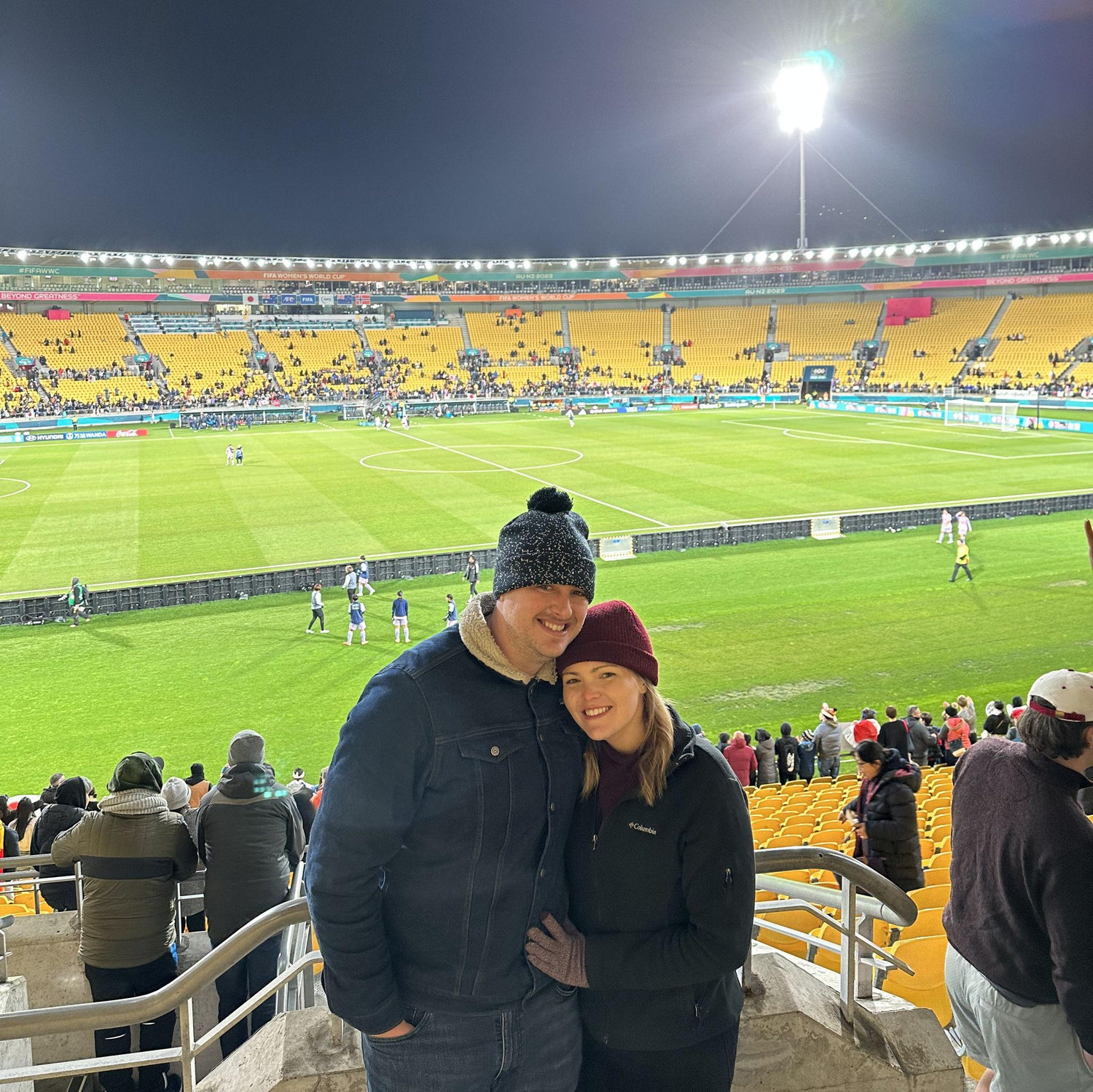 At the Womens' World Cup in New Zealand