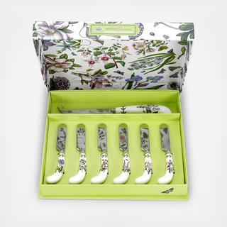 Botanic Garden 7-Piece Cheese Knife & Spreader Set