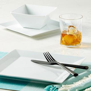 The Cellar - 12-Piece Square Dinnerware Set, Service for 4