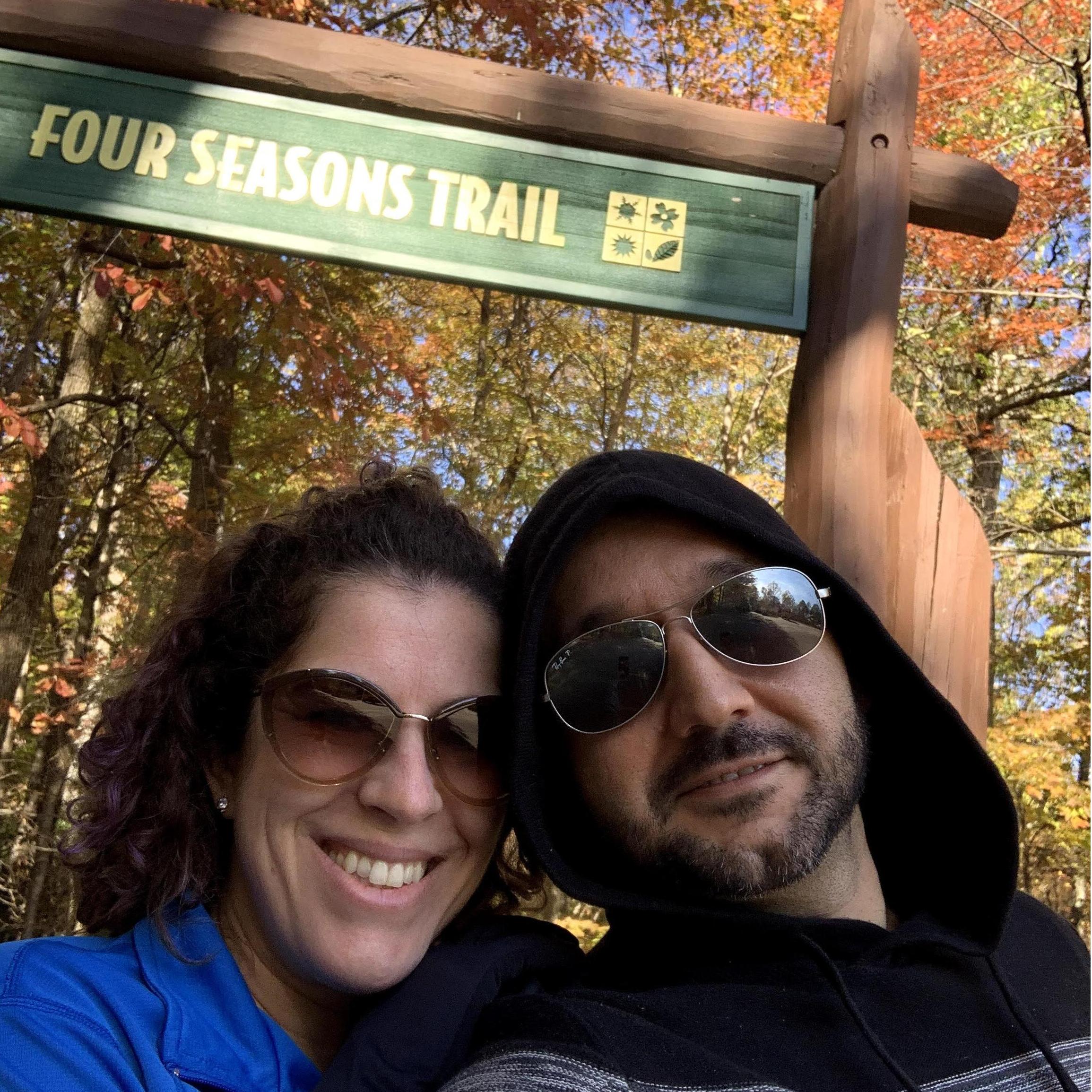 We drove to North Carolina. First road trip and moutain trip together.